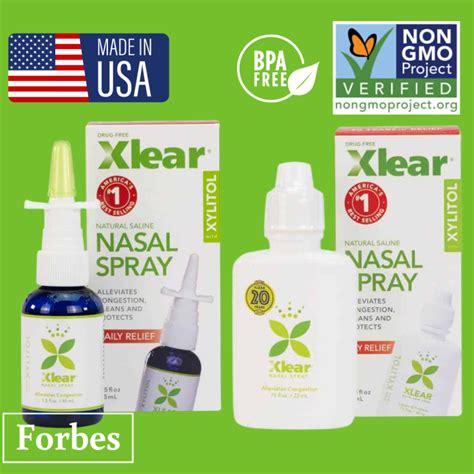 Xlear Xylitol Saline Nasal Spray Daily Relief Fast Relief Exp 2025