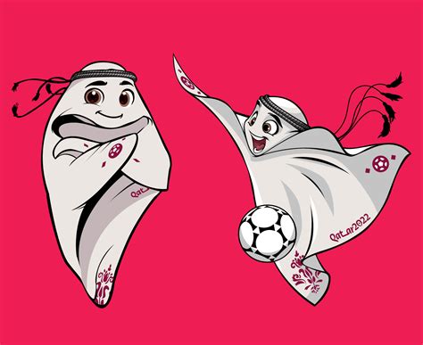 Mascots Fifa World Cup Qatar 2022 Official Logo Mondial Champion Symbol