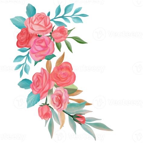 Rose Flower Bouquet Watercolor 10260413 Png