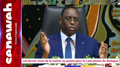 Dialogue National Intégralité Discours Wolof du président Macky Sall