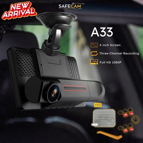 Safecam A Camera Dashcam Triple Lens Auto Accessories On Carousell