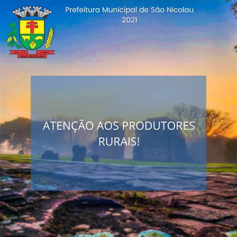 Aten O Aos Produtores Rurais Do Munic Pio