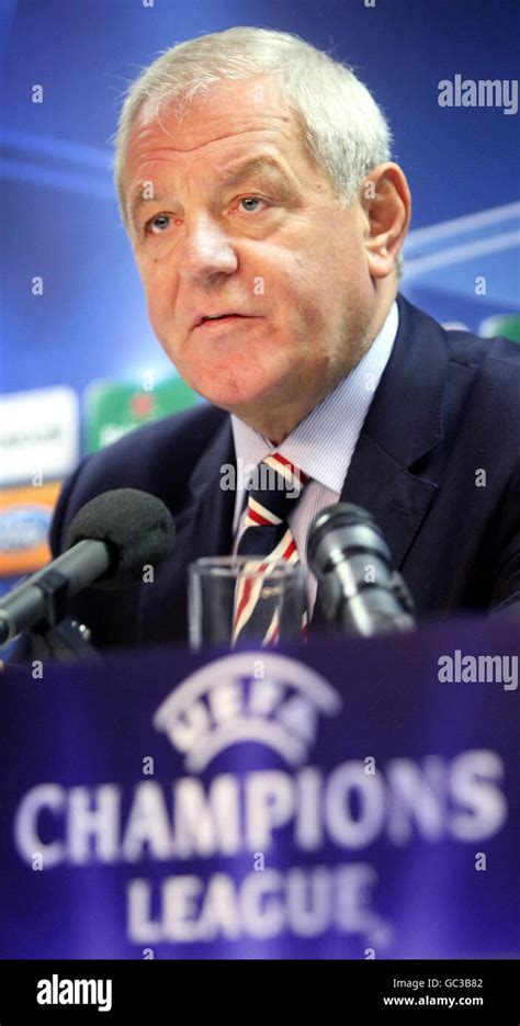 Rangers manager Walter Smith during a Press Conference at Ibrox ...