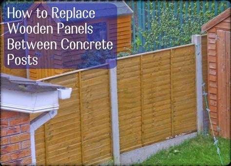 How To Replace Fence Panels Between Concrete Posts Dengarden