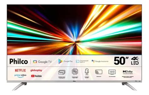 Smart Tv Philco 50 Ptv50g2sgtssbl 4k Led Google Dolby Audio