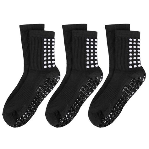 6pairs Anti Slip Non Skid Slipper Hospital Socks With Grips For Adults