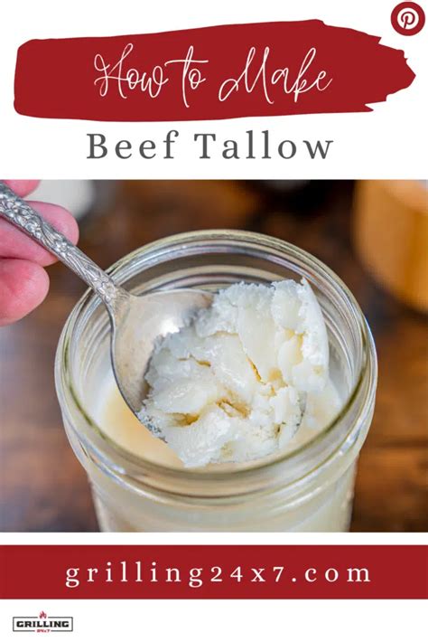 How To Render Beef Tallow Grilling 24x7