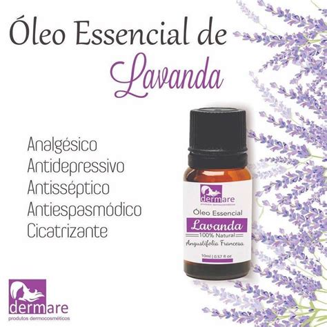 O Leo Essencial De Lavanda Da Dermare Puro E Natural Sua