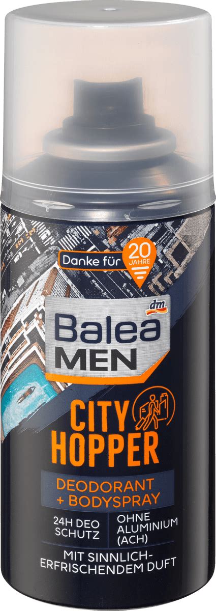 Balea Men Deospray Deodorant Bodyspray City Hopper Ml Dauerhaft