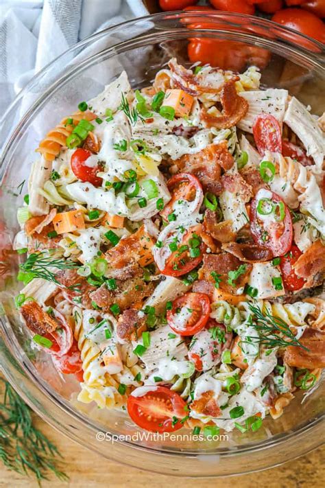 Creamy Chicken Pasta Salad Spend With Pennies