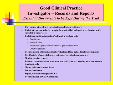 PPT Good Clinical Practice Standards PowerPoint Presentation Free