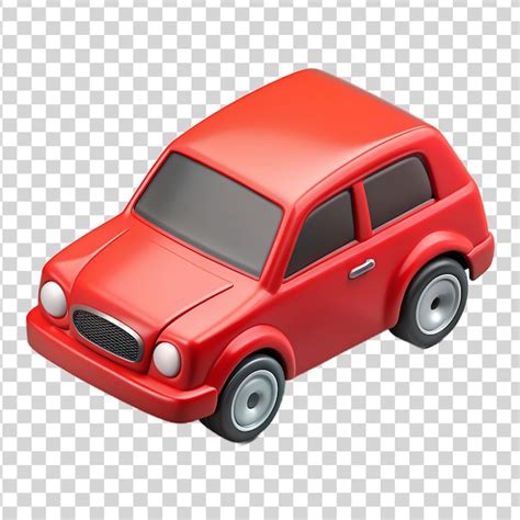 Premium Psd D Red Car Isolated On Transparent Background