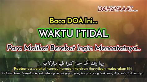 DOA I TIDAL Yang Istimewa Rabbana Walakal Hamdu Hamdan Katsiran