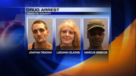 Three Arrested On Possession Charges In Fayette County