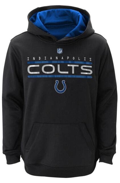 Indianapolis Colts Youth Nfl Reflect Pullover Hooded Performance