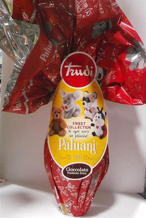 UOVO PASQUA PALUANI TRUDI CIOCCOLATO FONDENTE SORPRESA PELUCHE 240G