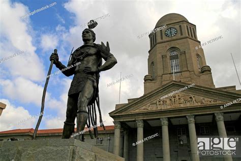 Chief Tshwane Statue In Front Of The Pretoria City Hall Pretorius