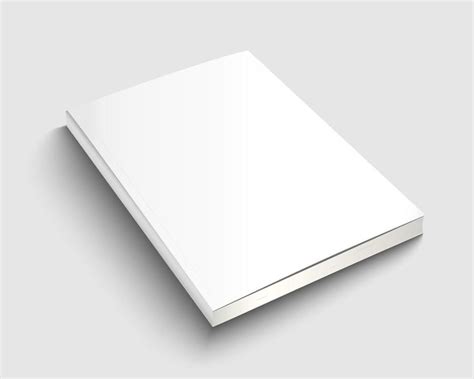 A4 Book Mock Up With White Cover