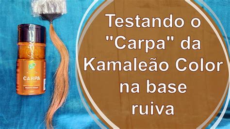 Testando o laranja neon Carpa da Kamaleão Color em base ruiva YouTube