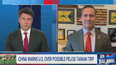 Rep Michael Waltz On China S Taiwan Threats On Balance Youtube