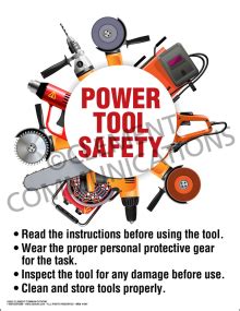 Power Tools Tool Safety Posters By Topic Posters