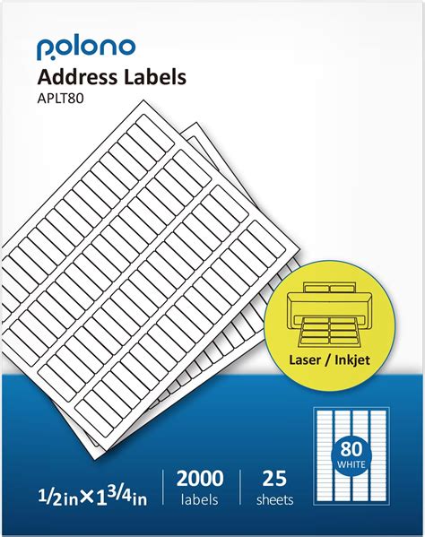 Amazon Avery Printable Return Address Labels With Sure Feed 0 5