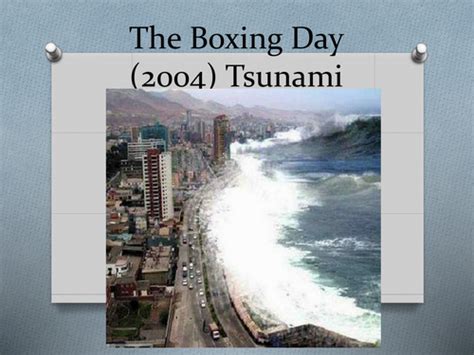 Boxing Day Tsunami | Teaching Resources