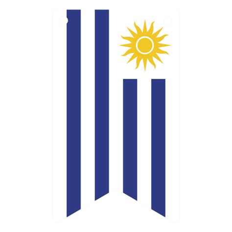 Uruguay Flag-inspired Pennant PNG & SVG Design For T-Shirts