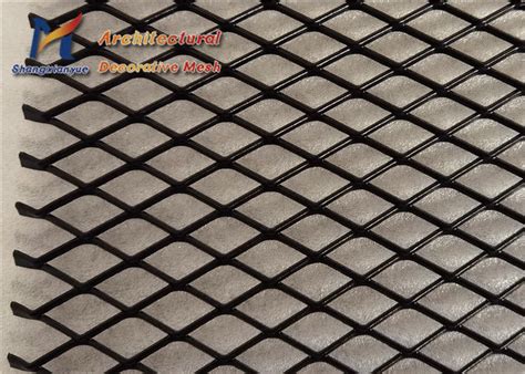 Facade Aluminum Expanded Mesh 30m Black Expanded Metal Sheet