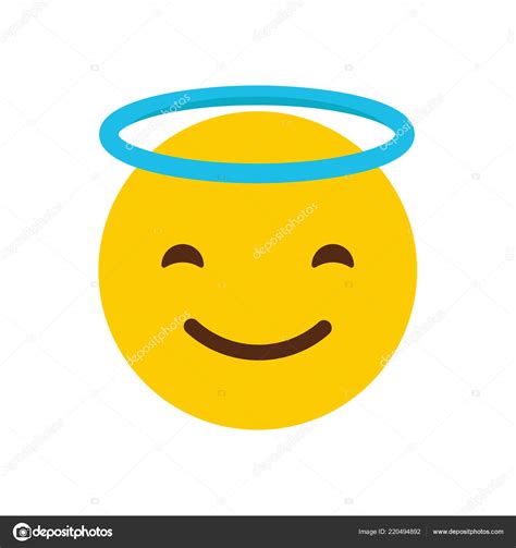 Smiling Emoji Icon Design Colorful Vector Illustration Stock Vector By