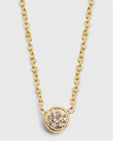 Zoe Lev Jewelry 14k Gold Diamond By The Yard Necklace Neiman Marcus