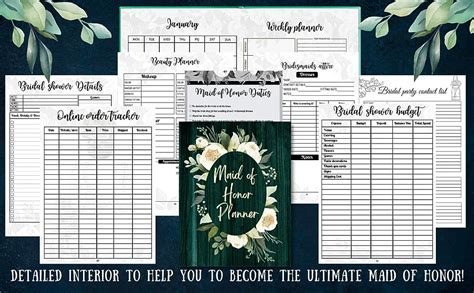 Maid Of Honor Planner Wedding Organizer For Duties Checklist Of Maid