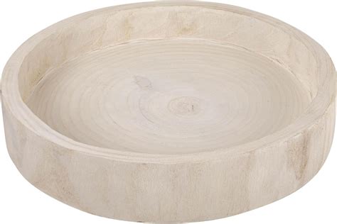 Amazon Round Decorative Wood Trays With Metal Handles Set Of