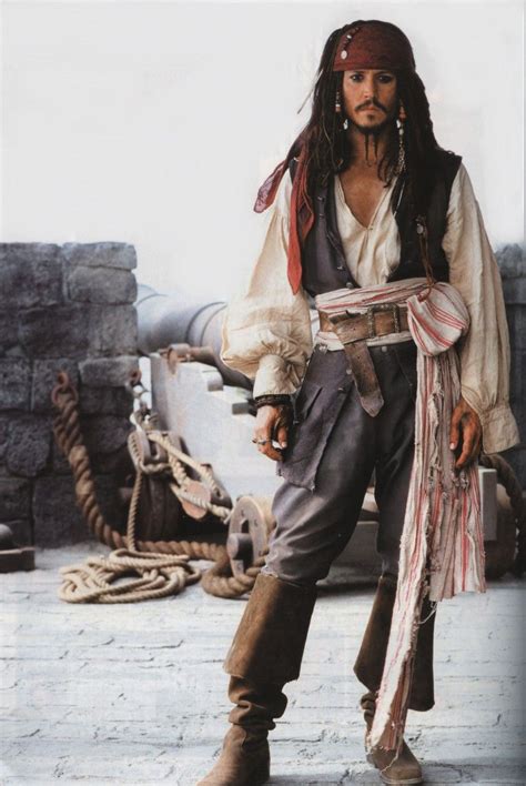 Pirate Jack Sparrow Costume Johnny Depp Jack Sparrow