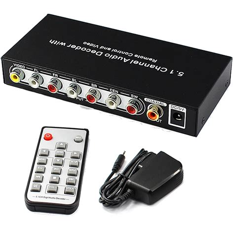 Channel Audio Decoder Optical Spdif Toslink Coaxial To Ch Analog