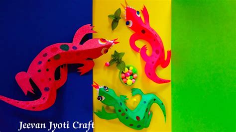 How To Make Lizard Craft With Paper Easily Make At Home Youtube