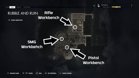 Sniper Elite 5 Rubble And Ruin Workbench Locations Map