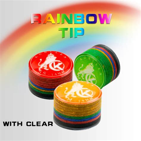 Konllen Cue Tips Rainbow Tips Mm Multiple Layers Snooker