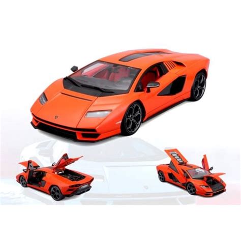 Miniatures Mont Es Lamborghini Countach Lpi Orange Maisto