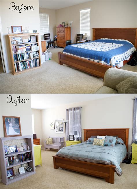 Diy Small Bedroom Makeover On A Budget Bedroom Makeover Small