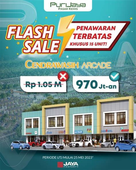 Ruko Cendrawasih Puri Jaya Pasar Kemis Promo Harga