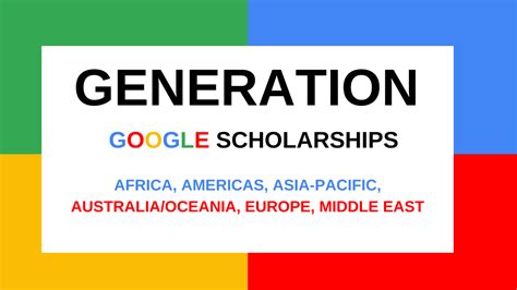 The Generation Google Scholarship Apply Now