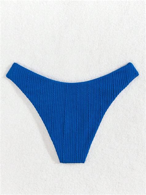 Shein Swim Parte Inferior Simple De Bikini De Color S Lido Para Mujer Mode De Mujer Shein Espa A