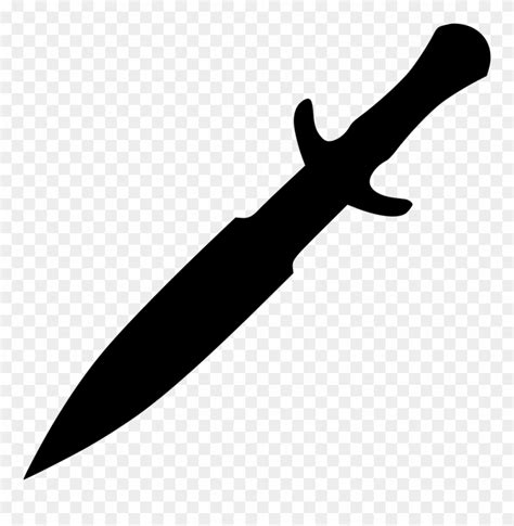 Download Dagger Png - Knife Black And White Png Clipart (#3919187) - PinClipart