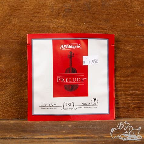 D Addario Prelude Violin String Set 1 2 Scale Medium Reverb