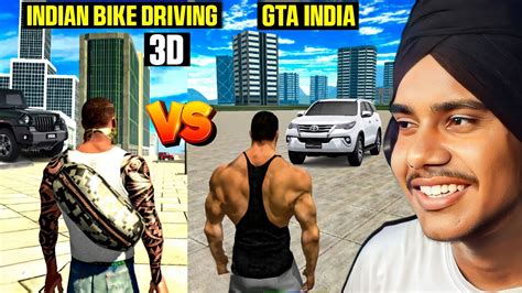 Indian Bikes Driving 3d Vs Gta India Game Review Youtube