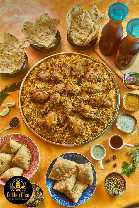 Chicken Biryani Set Menu Golden Rice Hyderabadi Biryani