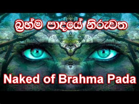 Naked of Brahma Pada බරහම පදය නරවත YouTube