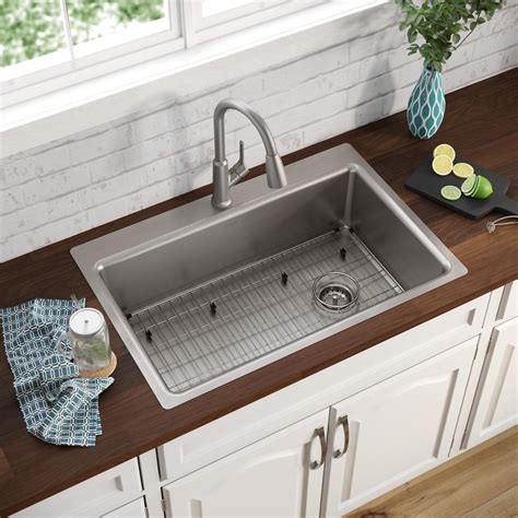 Elkay Stainless Steel Kitchen Sink With Drainboard | Besto Blog