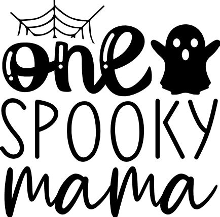 One Spooky Mama Halloween Free Svg File SVG Heart